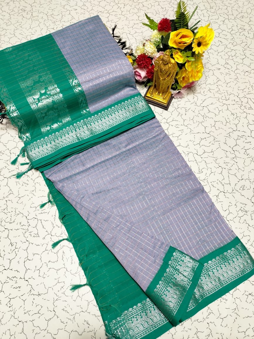 Checked Kalyani Cotton