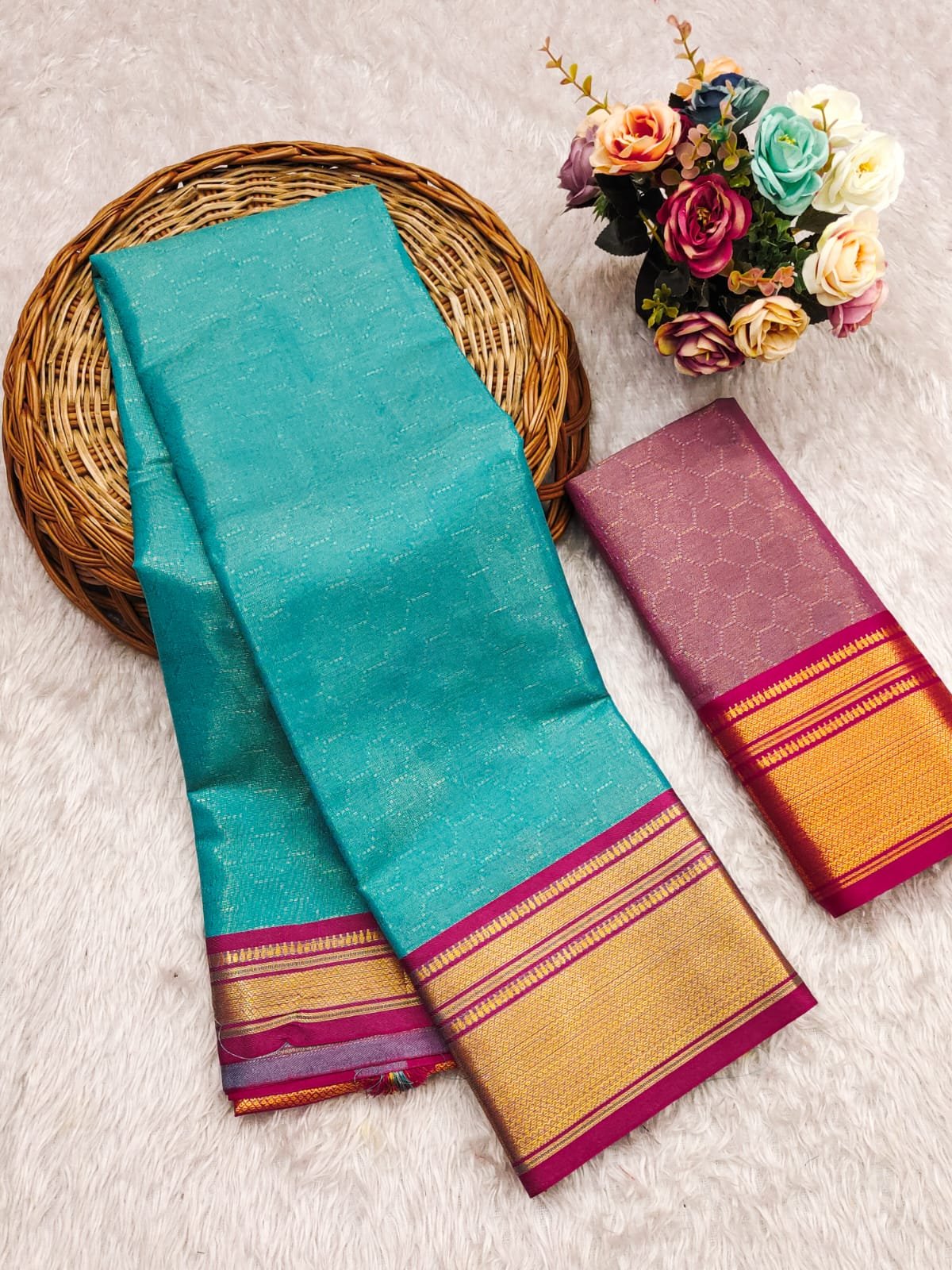 Kanchi Border Fancy Cotton Sarees