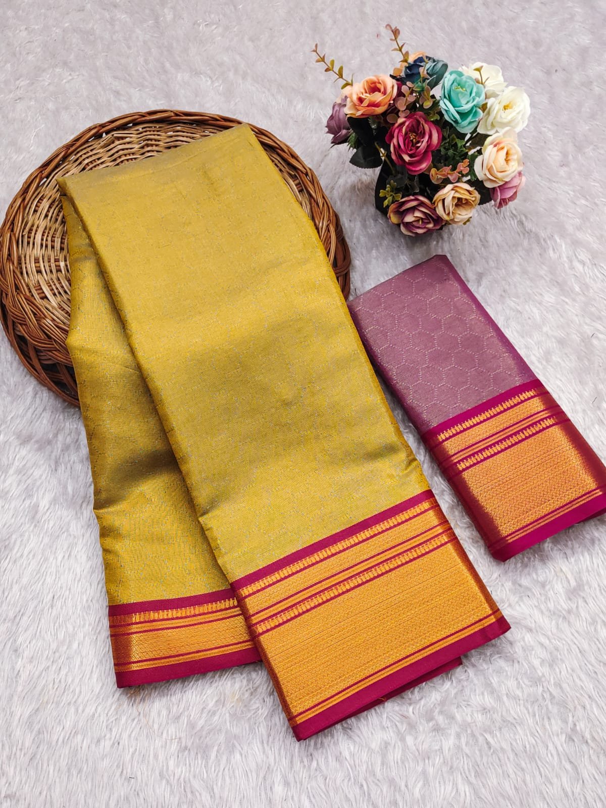 Kanchi Border Fancy Cotton Sarees