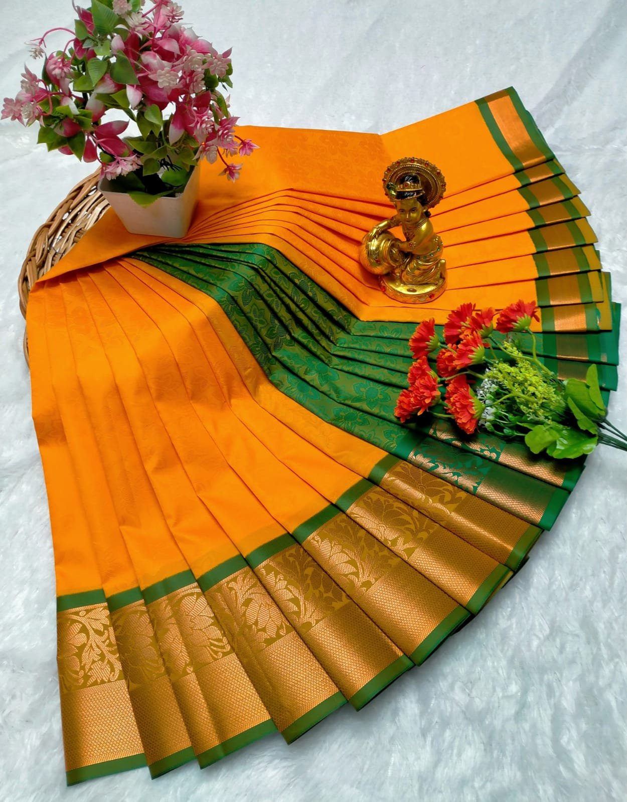 Poonthamil Sarees ( 3D Embossed Saree )