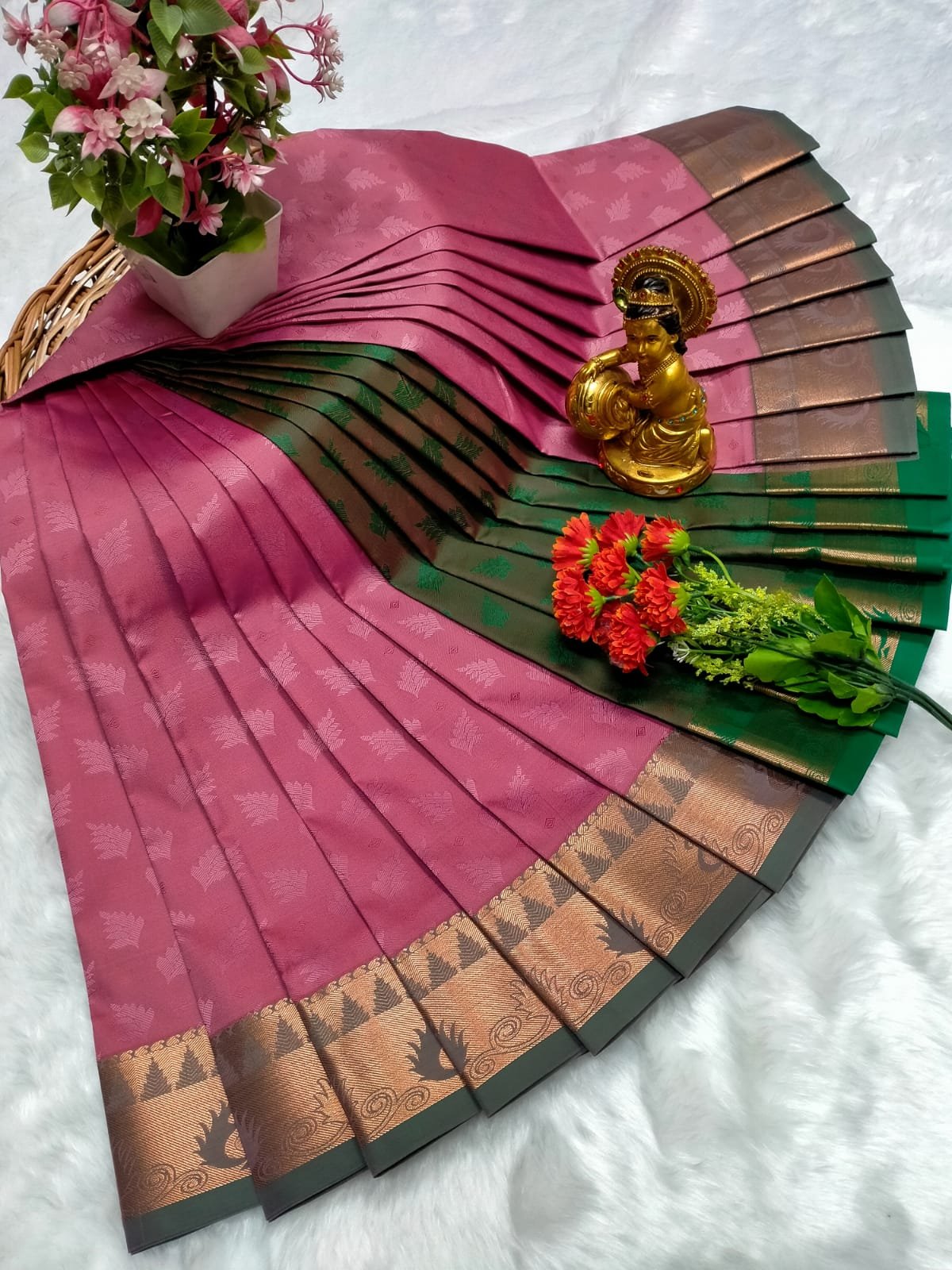 Poonthamil Sarees ( 3D Embossed Saree )