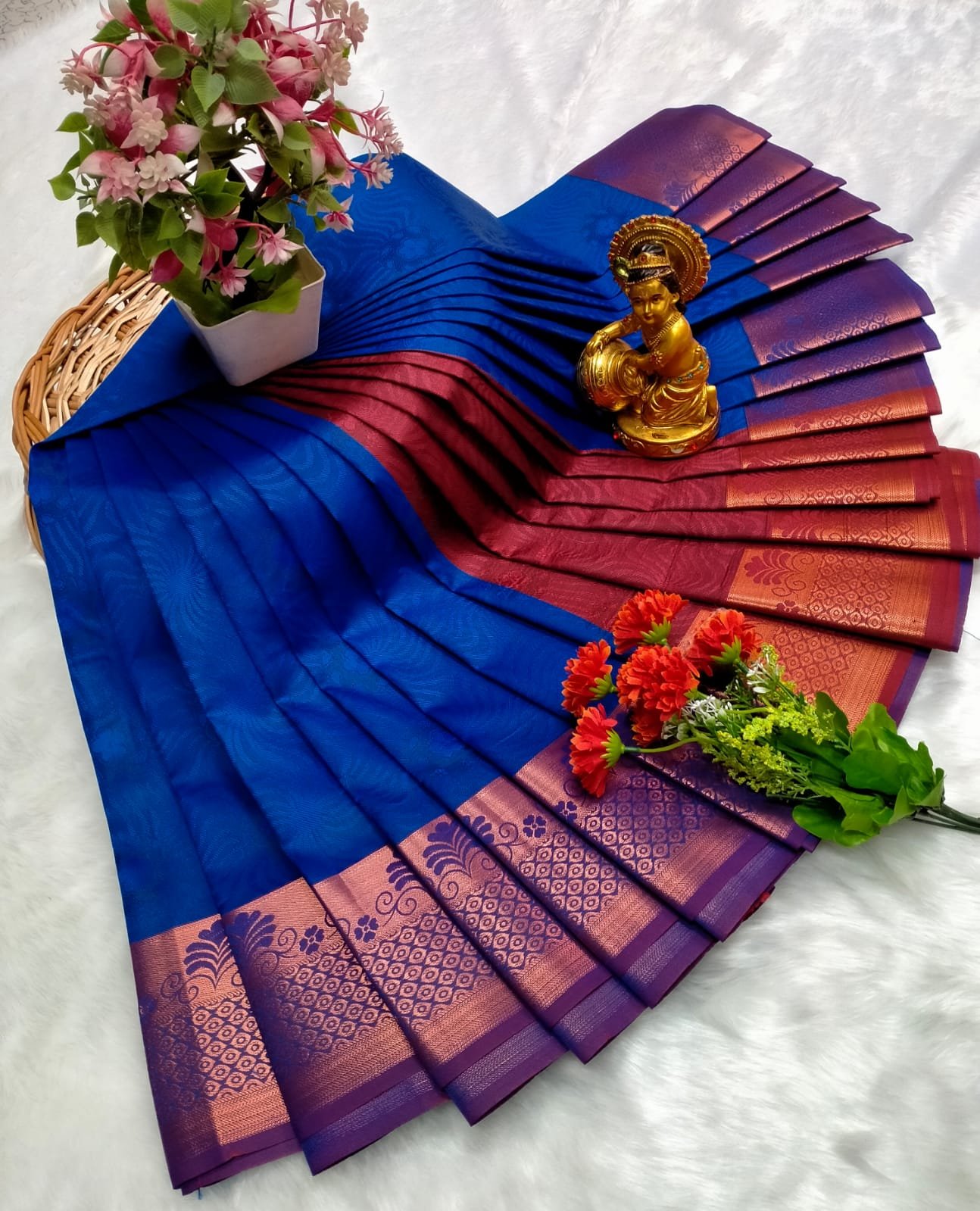 Poonthamil Sarees ( 3D Embossed Saree )
