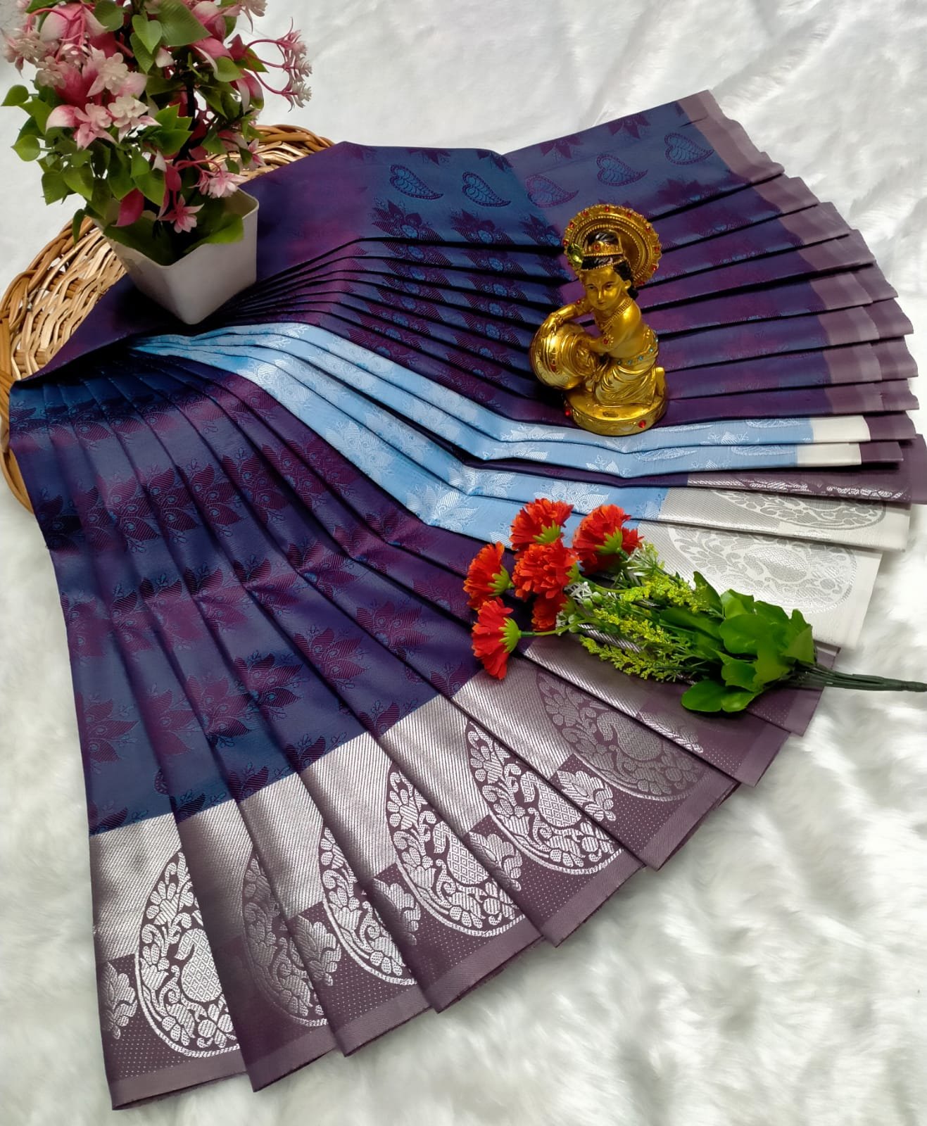 Poonthamil Sarees ( 3D Embossed Saree )