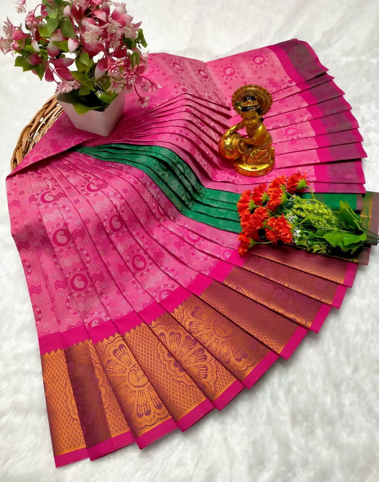 Poonthamil Sarees ( 3D Embossed Saree )