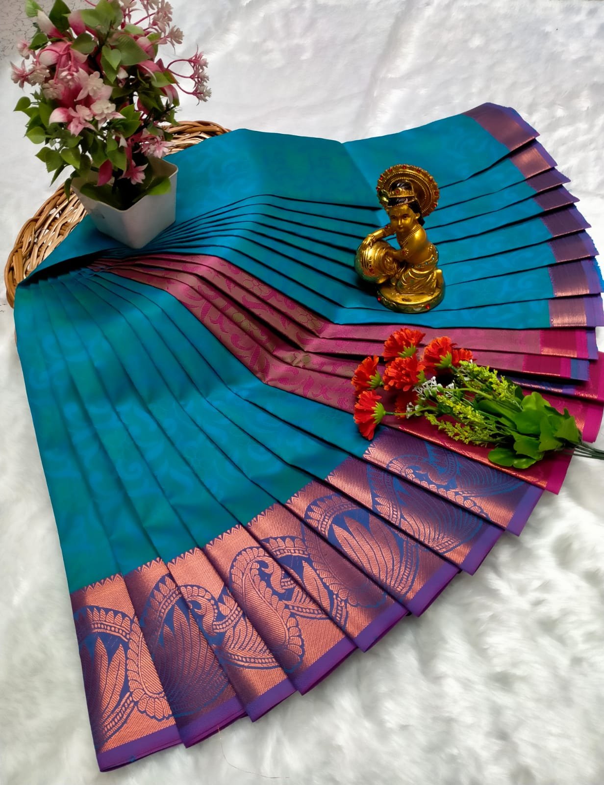 Poonthamil Sarees ( 3D Embossed Saree )