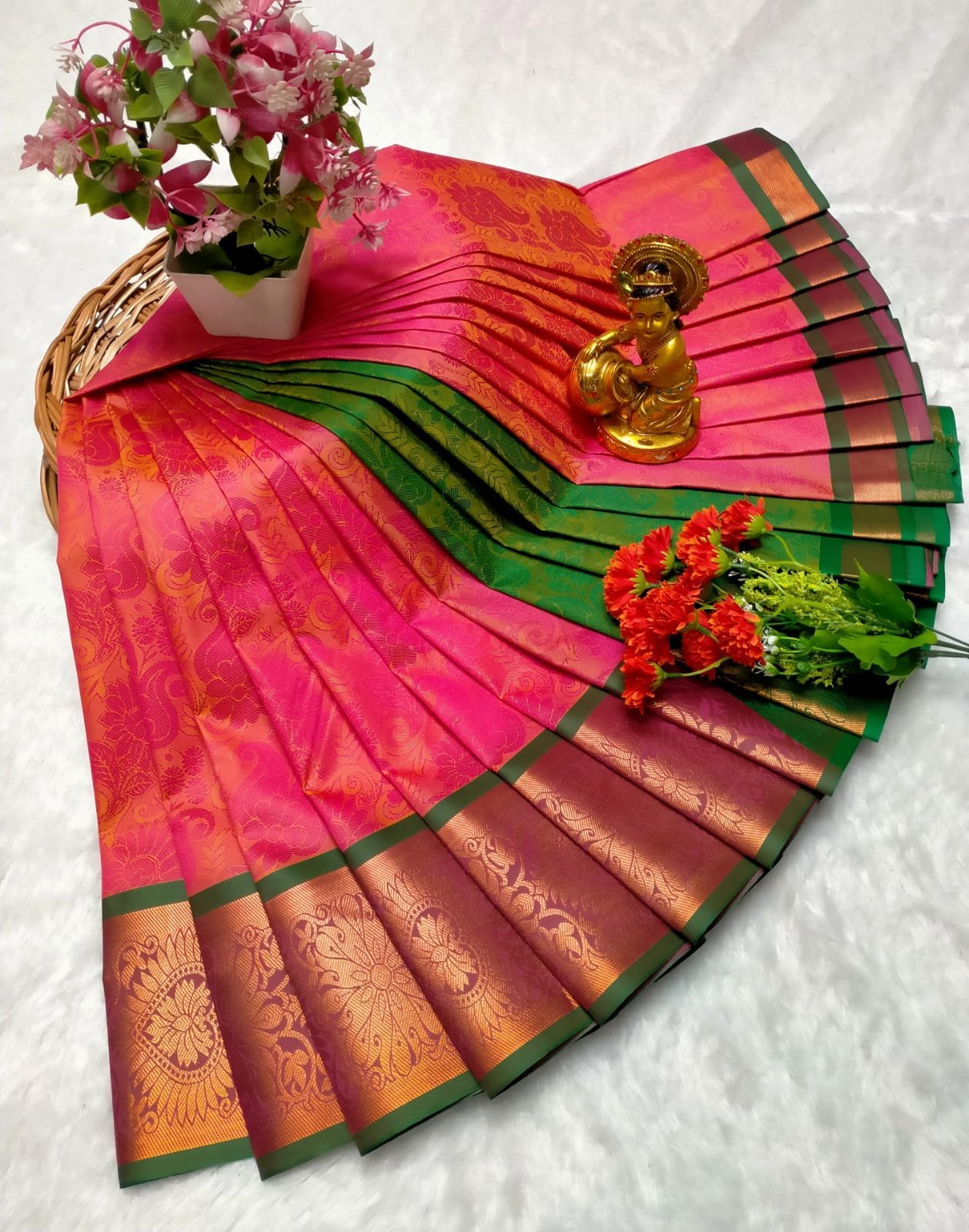Poonthamil Sarees ( 3D Embossed Saree )
