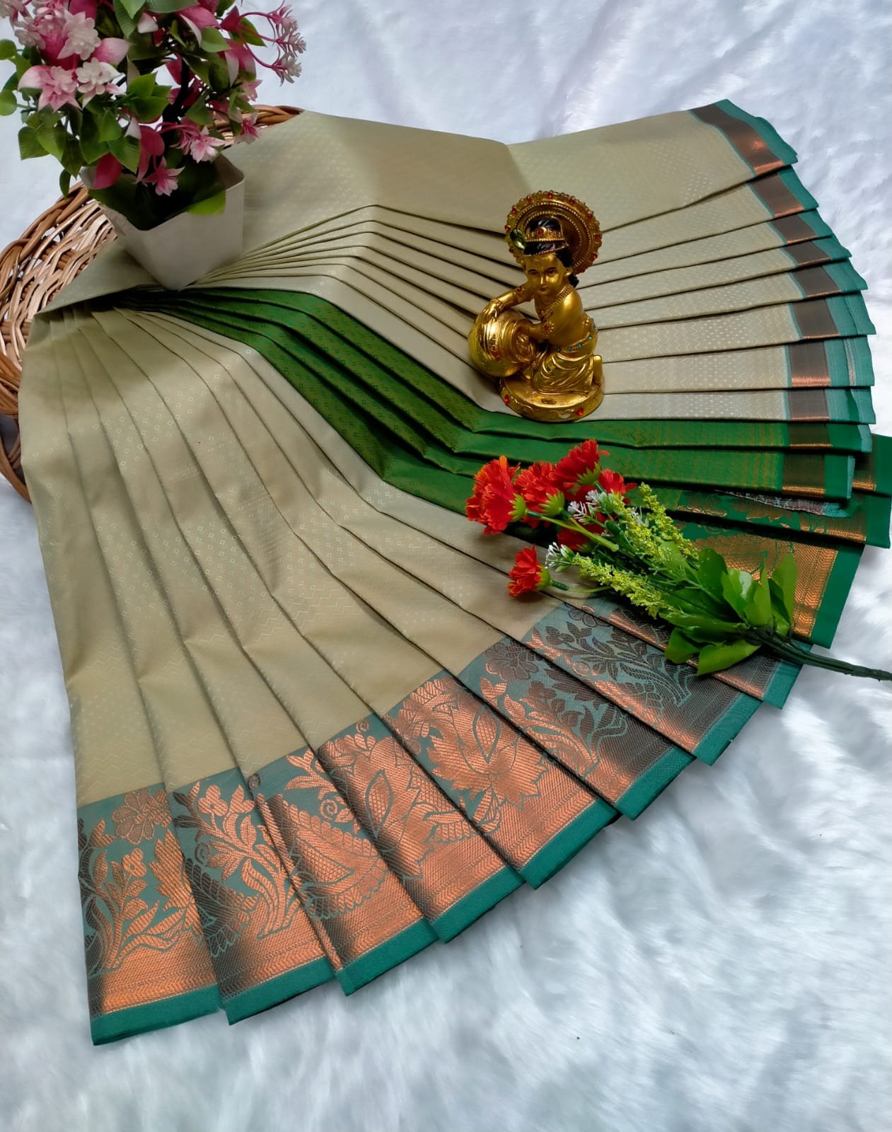 Poonthamil Sarees ( 3D Embossed Saree )