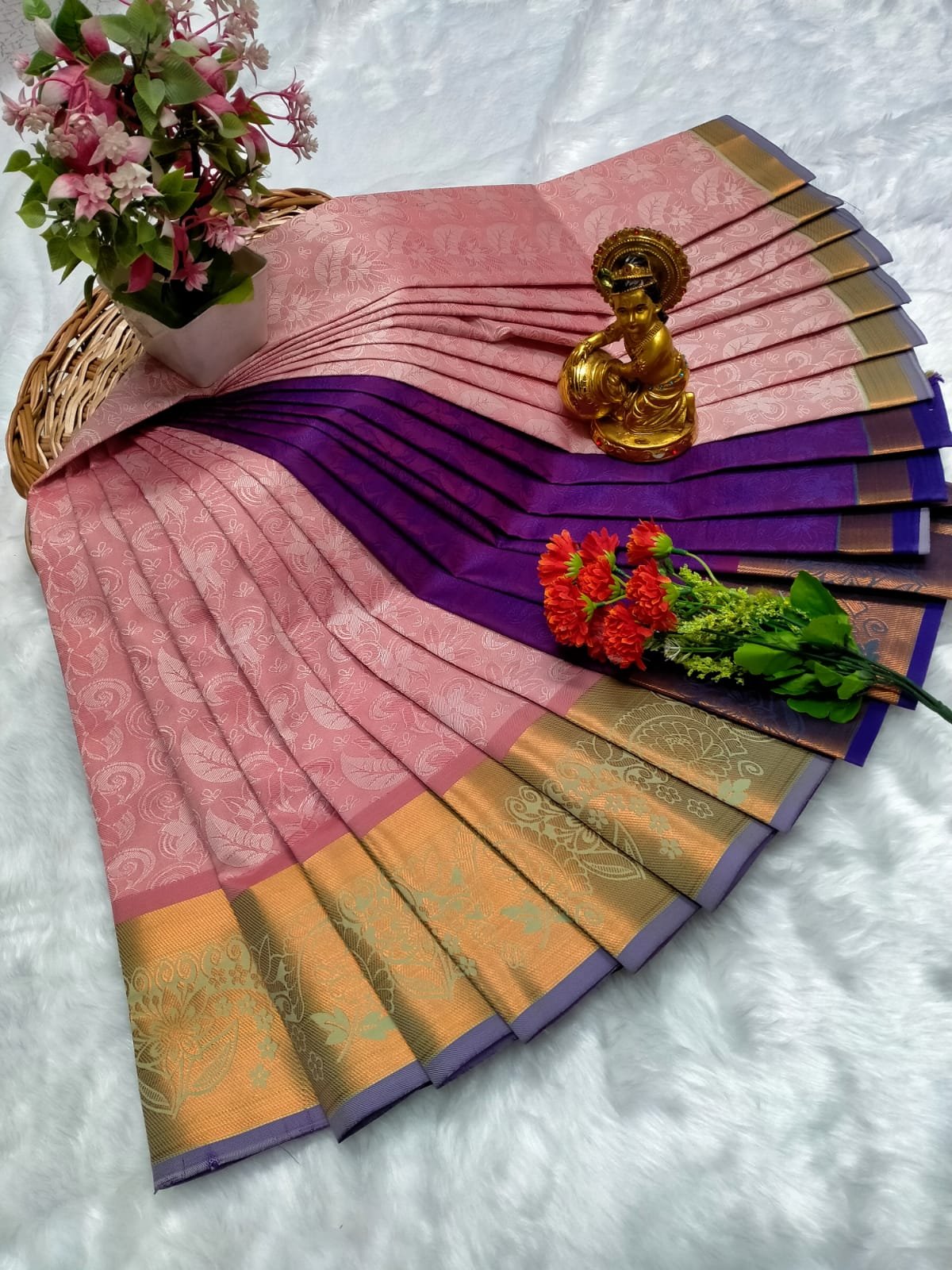 Poonthamil Sarees ( 3D Embossed Saree )