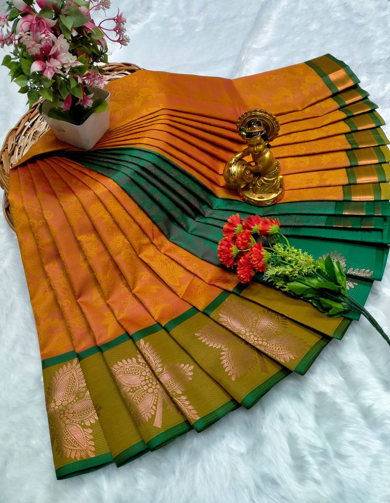 Poonthamil Sarees ( 3D Embossed Saree )