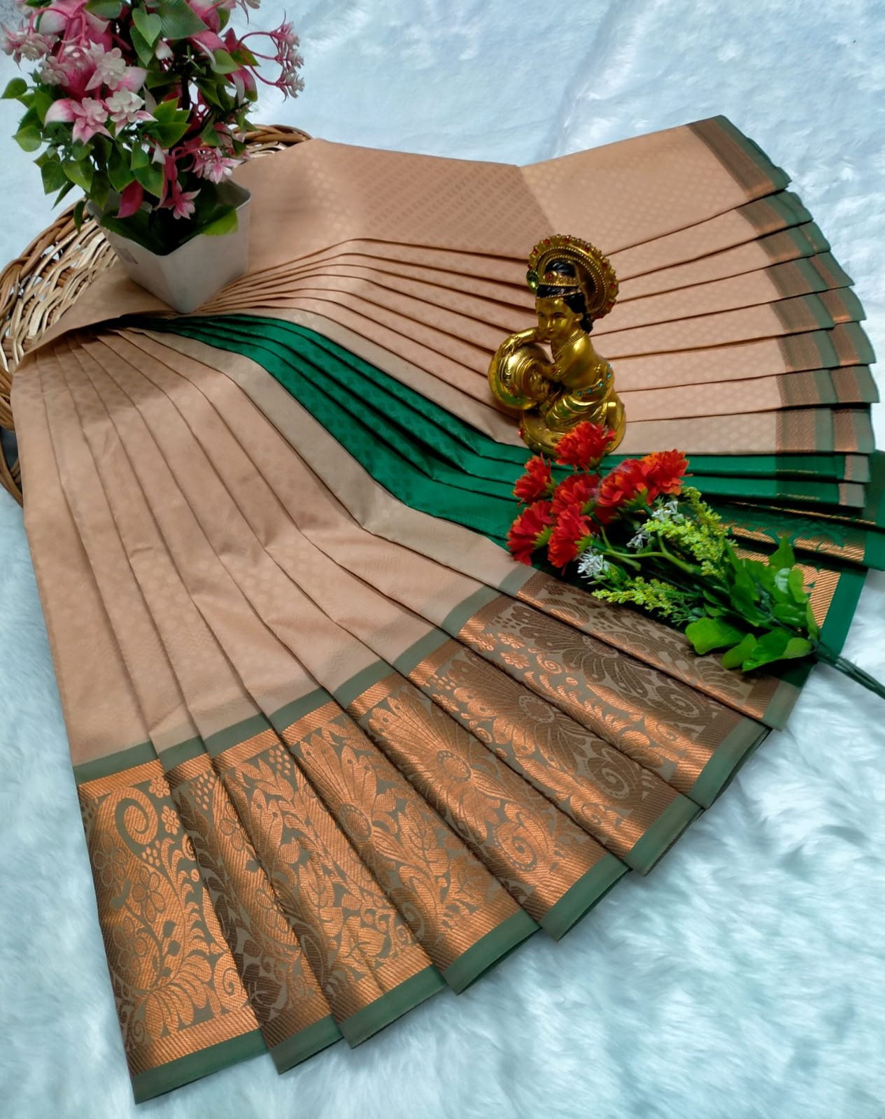 Poonthamil Sarees ( 3D Embossed Saree )