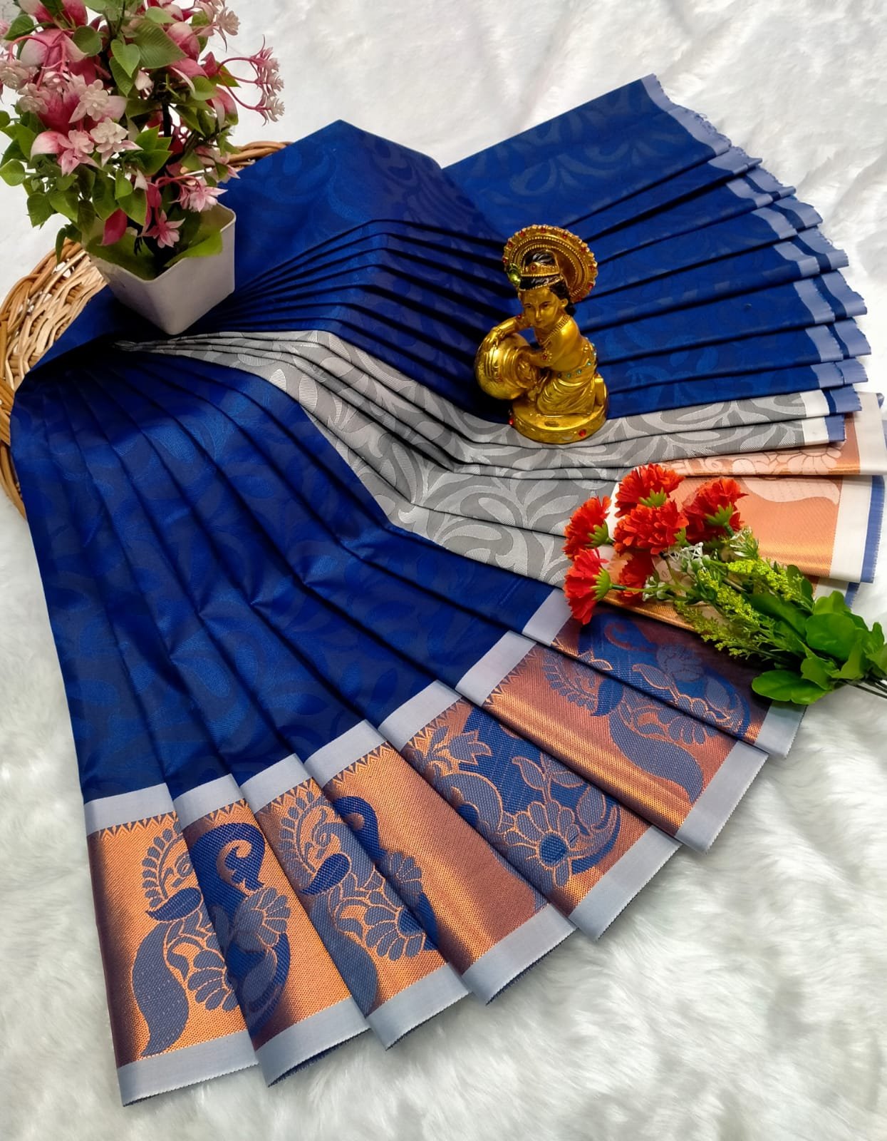 Poonthamil Sarees ( 3D Embossed Saree )